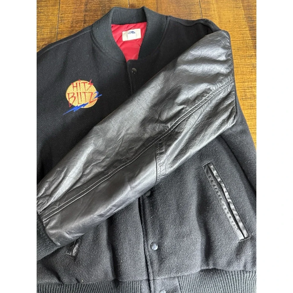 VTG Rare 88' Hit Blitz Team Paramount Varsity Jacket Leather Wool Bomber RetroXL